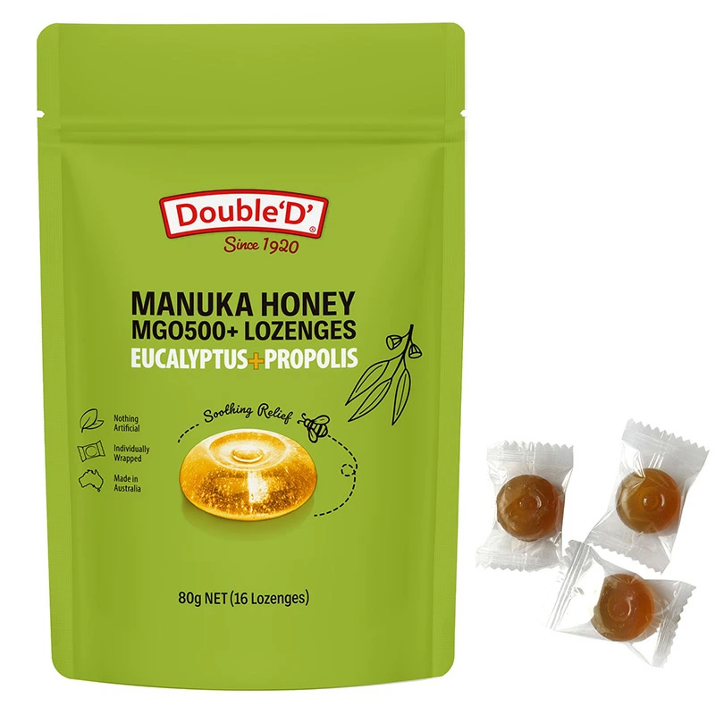 Double D マヌカハニーロゼンジ ユーカリプロポリス (キャンディー)